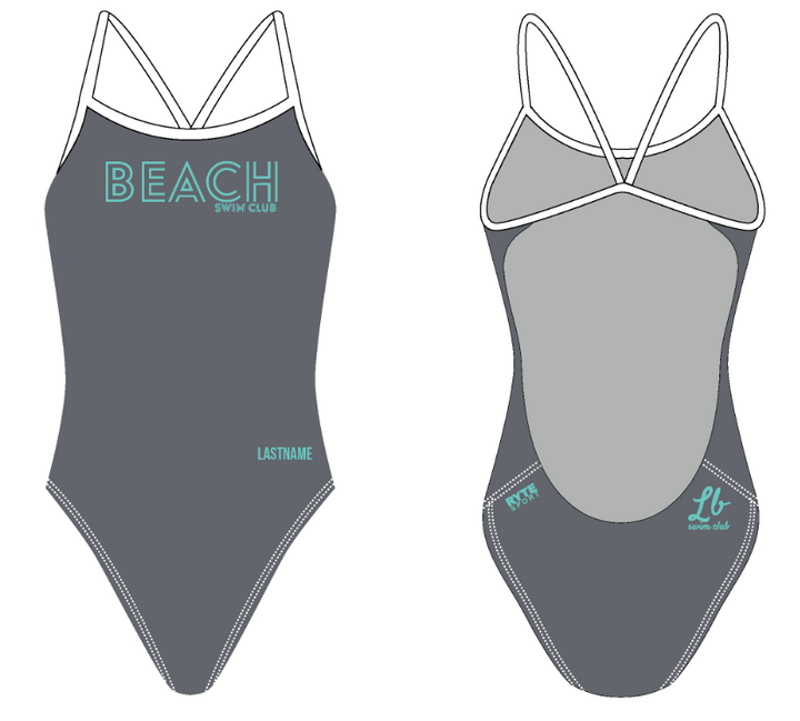 Custom Long Beach swim club Open back