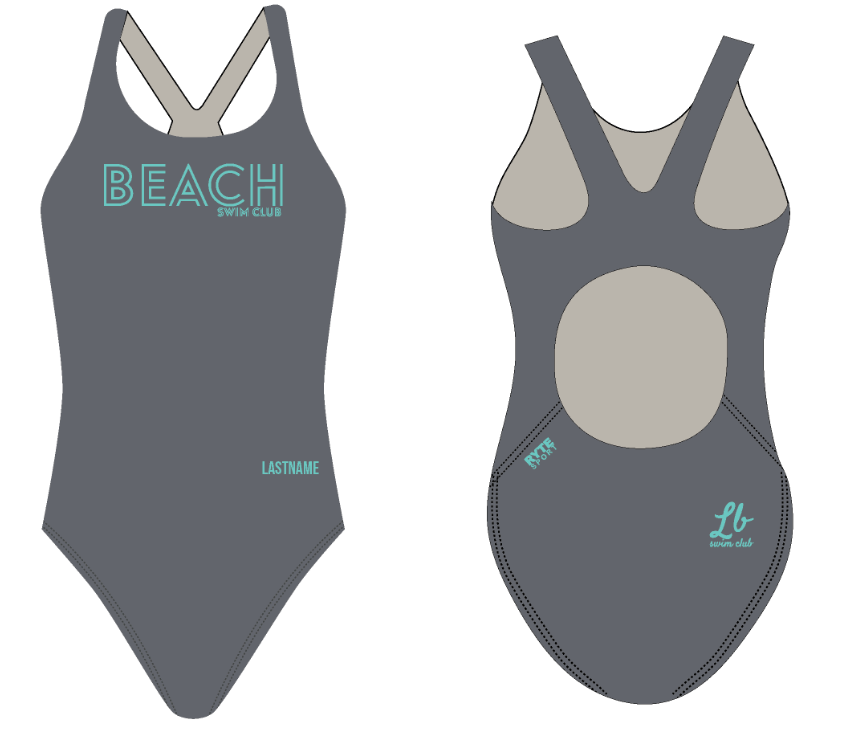 Custom long beach swim Thick Strap