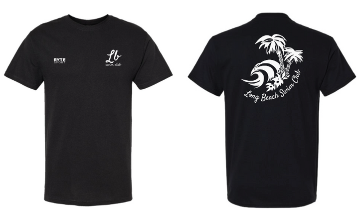 Long beach Club T-shirt Black