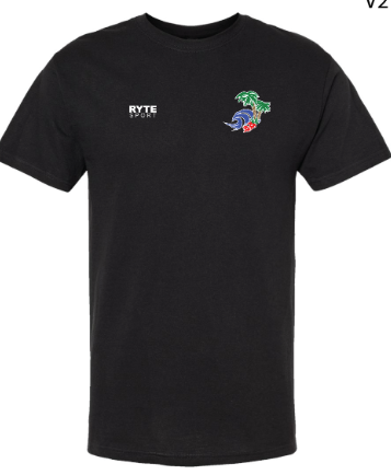 Long beach T-shirt Black
