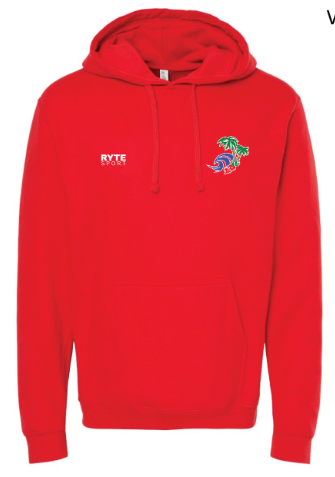 Long Beach Hoodie Red