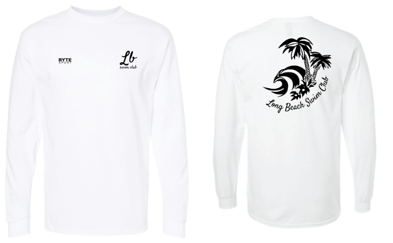 LB Long Sleeve Tee White
