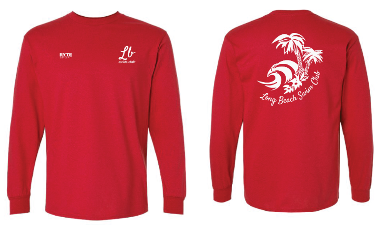 LB Long Sleeve Tee Red