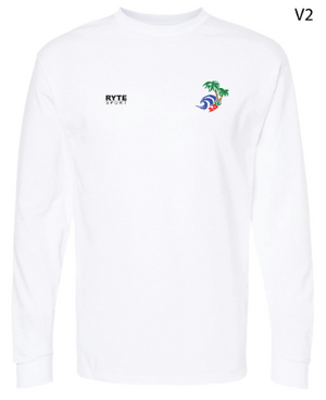 Long Beach Long Sleeve Tee White
