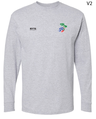 Long Beach Long Sleeve Tee Grey