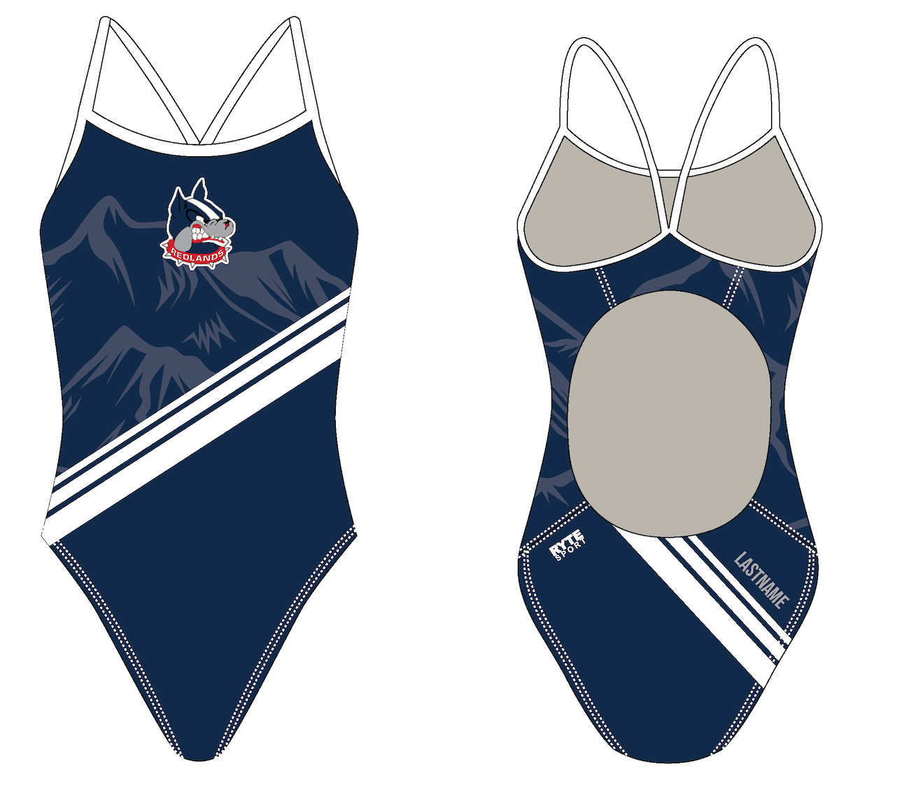 Custom Redlands Swim Activeback