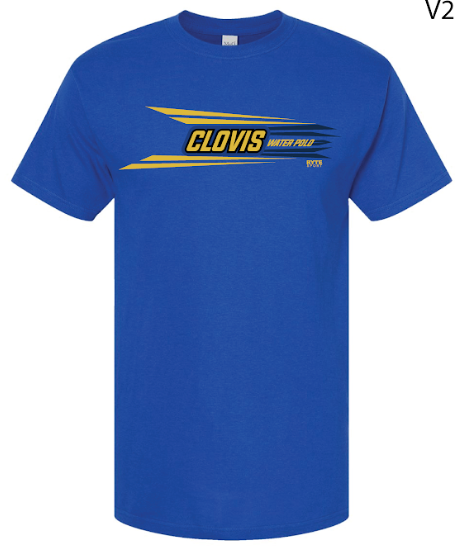 Clovis Water Polo Unisex Tee 2026 Blue