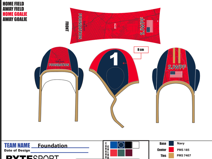 San Jose Foundation Waterpolo caps