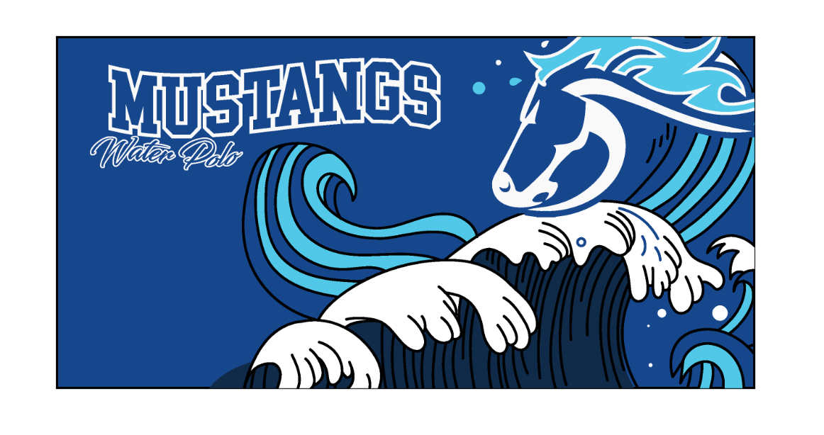 MOUNTAIN HIGH SCHOOL MUSTANGS TOWEL