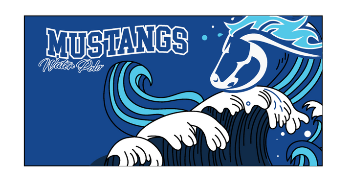 MOUNTAIN HIGH SCHOOL MUSTANGS TOWEL