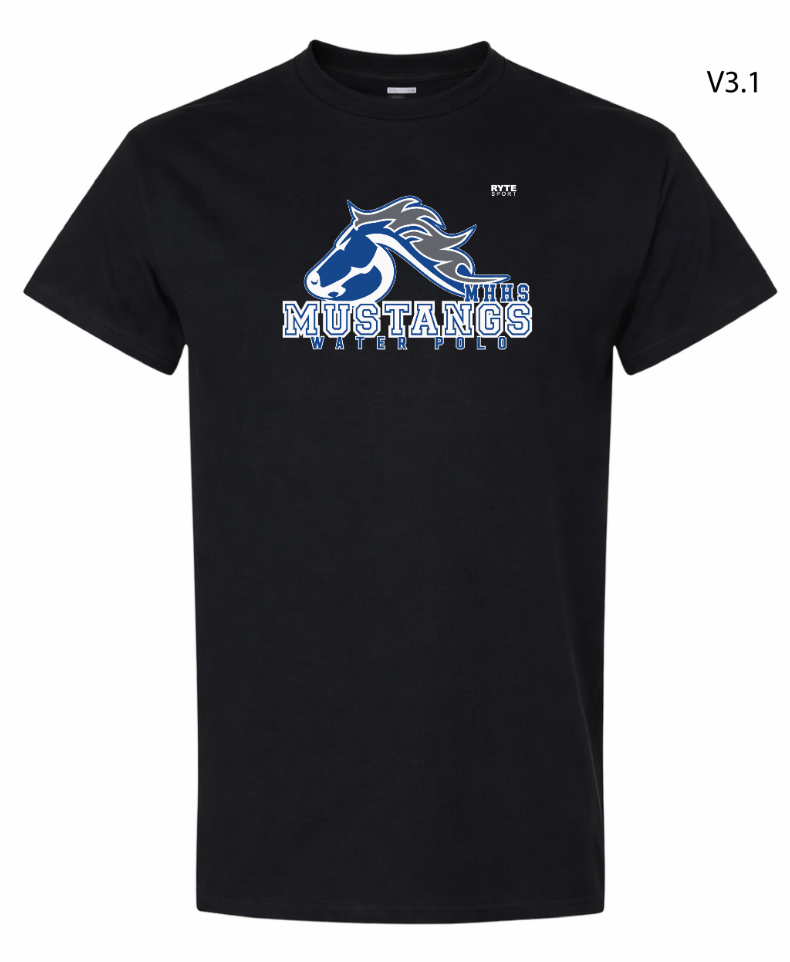 Mustangs Waterpolo T-shirt Black