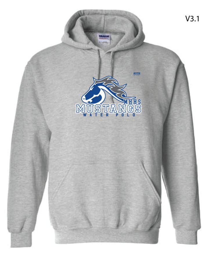 Mustangs Waterpolo Hoodie Grey