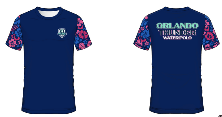 Womens Orlando Thunder WP Tee Winter flower on sleeve