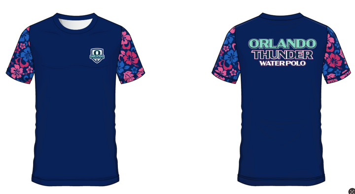 Mens Orlando Thunder WP Tee Winter Flowers on sleeve