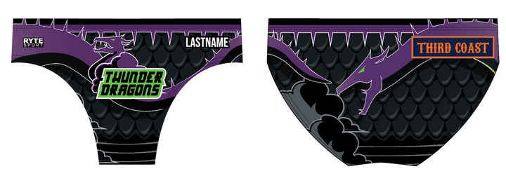 CUSTOM Third Coast Aquatics Purple Men's Swim & Water Polo Brief 2026