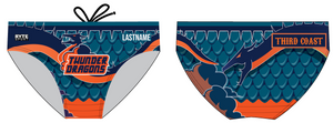 CUSTOM Third Coast Aquatics Blue-Orange Men's Swim & Water Polo Brief 2026