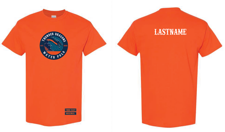 CUSTOM Thunder Dragon Tee Orange