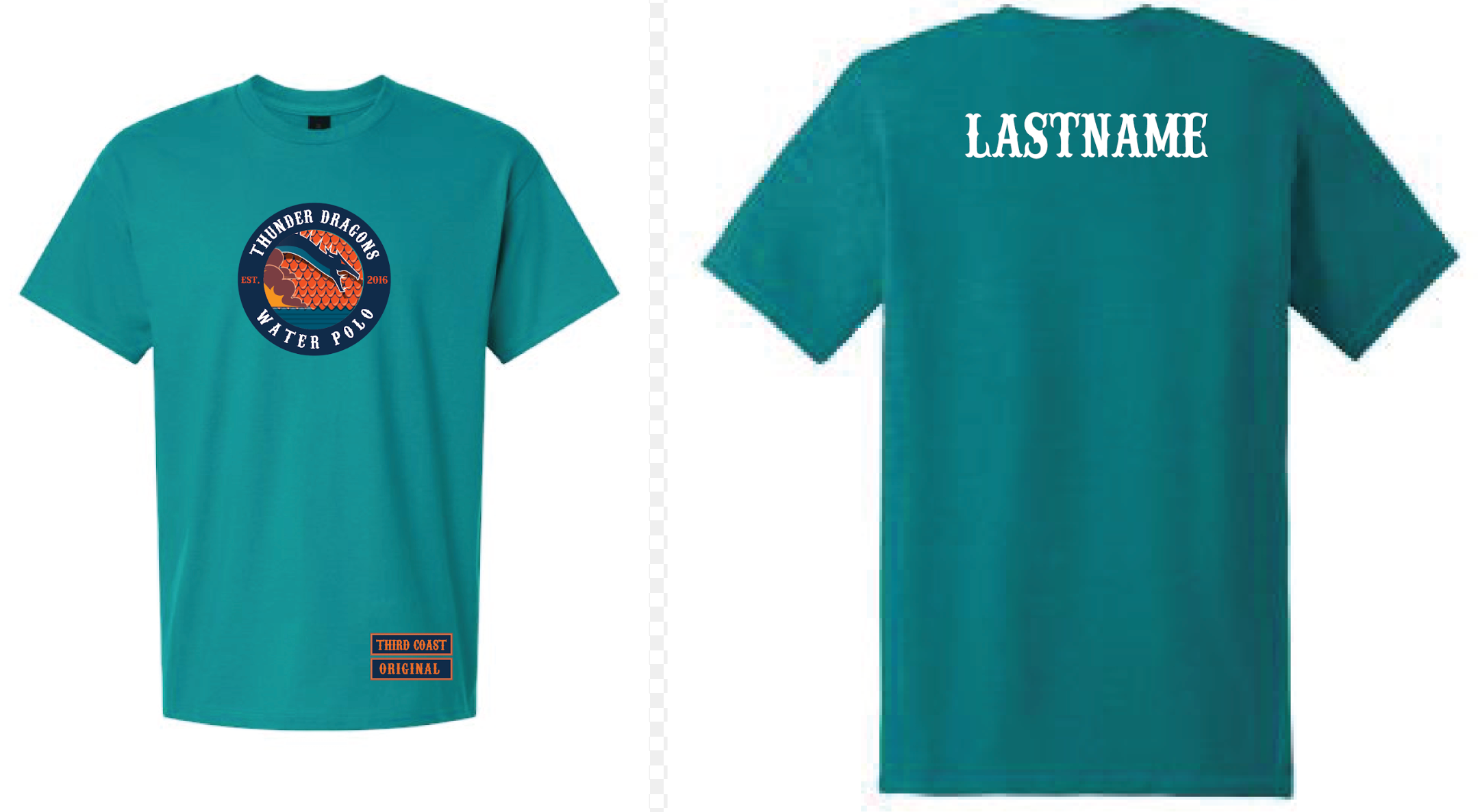 CUSTOM Thunder Dragon Tee Jade Dome