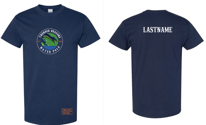 CUSTOM Thunder Dragon Tee Navy