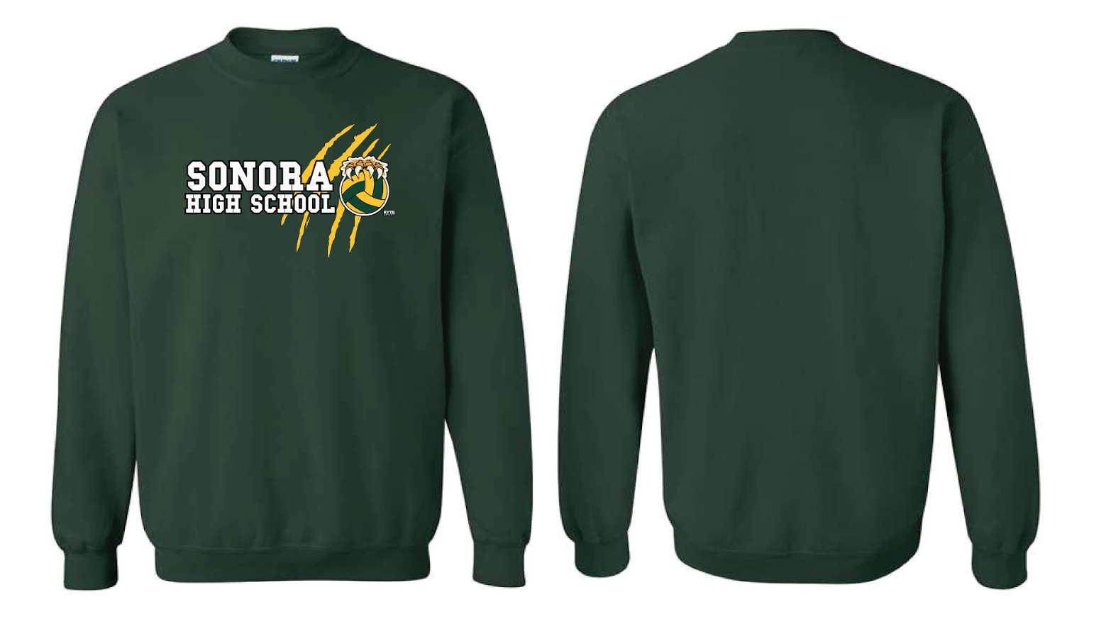 SONORA HIGH SCHOOL CREWNECK GREEN