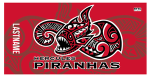 CUSTOM PIRANHAS TOWEL