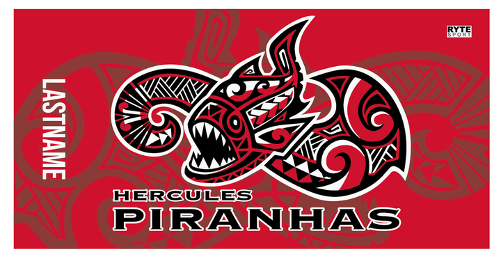 CUSTOM PIRANHAS TOWEL
