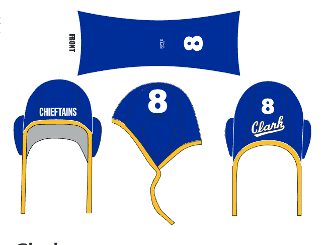 Clark Waterpolo caps 1-20 and a 1a goalie
