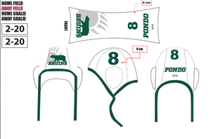PONDEROSA WP CAP REPLACEMENT - AWAY #6,#9,#20 - HOME #3,#13,#16