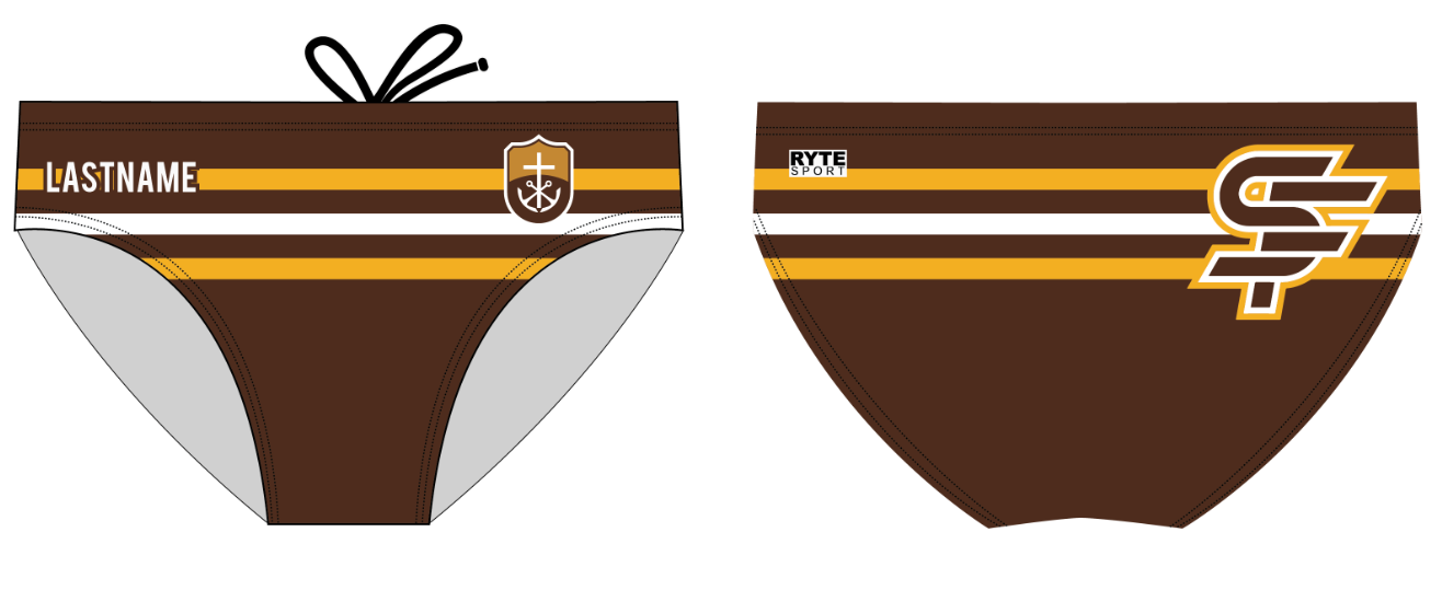 Custom Saint Francis varsity brief