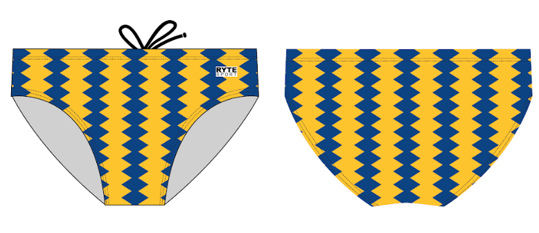 Blue and Yellow checkered Brief