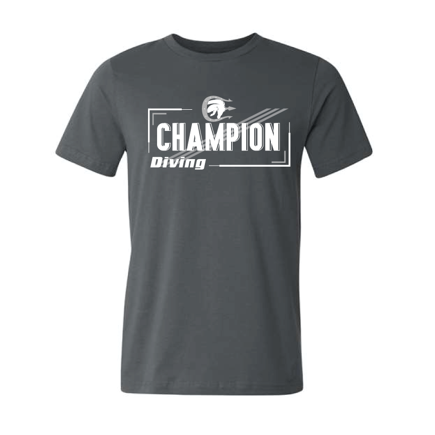 Champion Dive Unisex Tee - Dark Grey RYTE Sport
