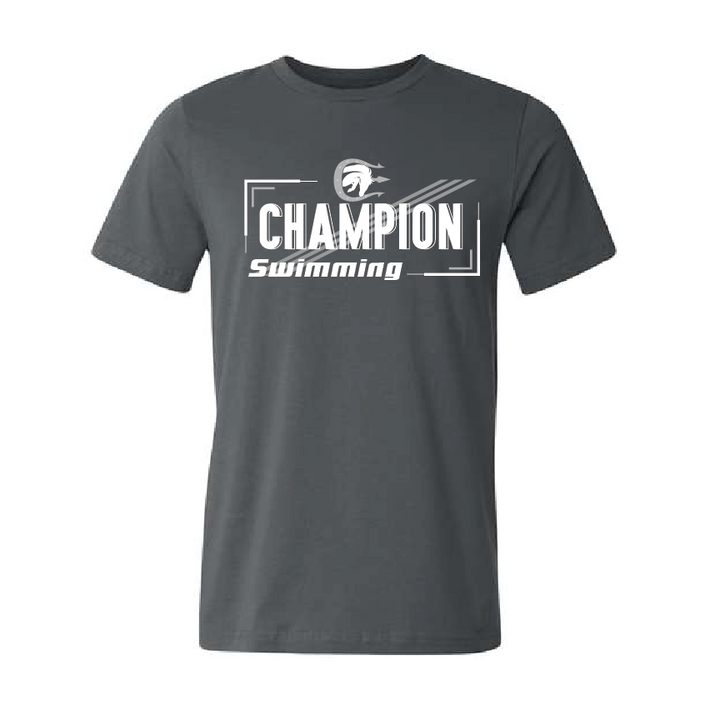 Champion Swim Unisex Tee - Dark Grey RYTE Sport