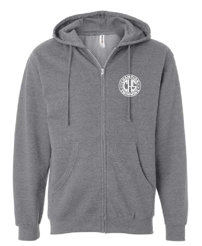 Champion Swim Unisex Zip Hoodie - Gunmetal RYTE Sport