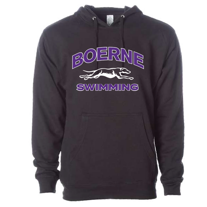 Boerne Swim Unisex Pullover Hoodie - Black RYTE Sport