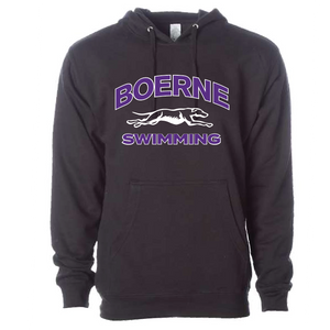 Boerne Swim Unisex Pullover Hoodie - Black RYTE Sport