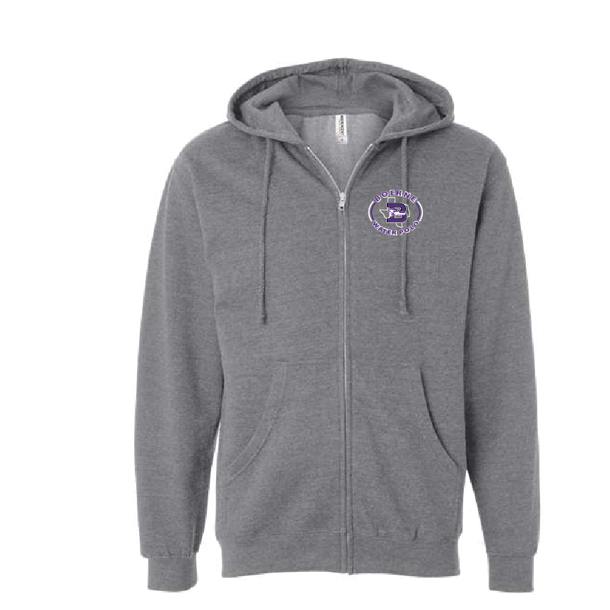 Boerne Swim Unisex Zip Hoodie - Gunmetal RYTE Sport