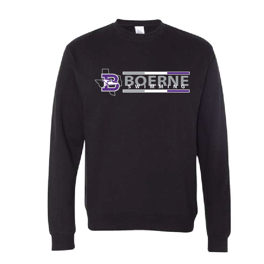 Boerne Swim Crewneck - Black RYTE Sport