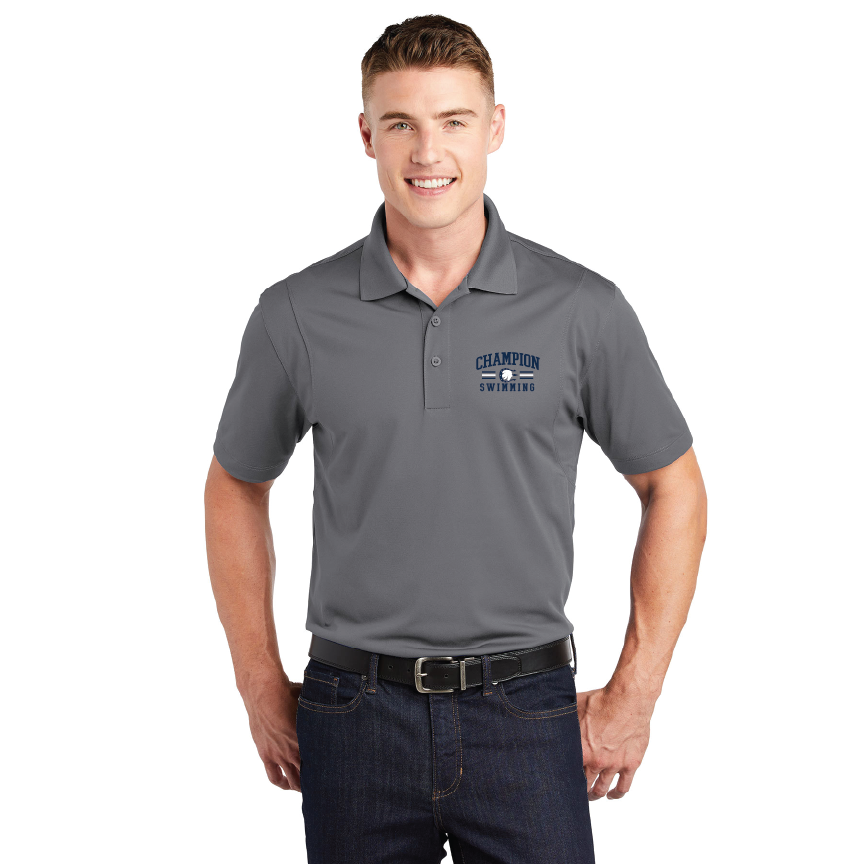 Champion Swim- Grey Concrete Polo Shirt RYTE Sport