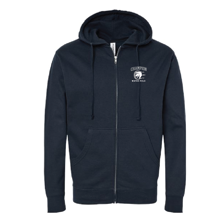 Champion Water Polo Unisex Zip Hoodie - Navy RYTE Sport
