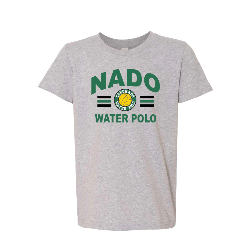 Coronado Aquatics Youth Unisex T-Shirt - Heather Gray RYTE Sport