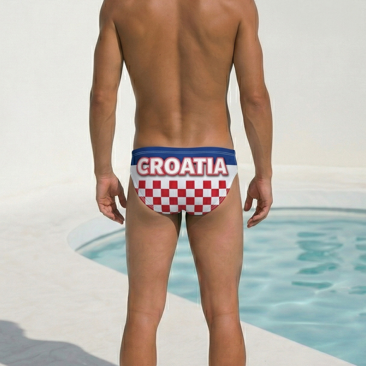 Croatia Men's Swim & Water Polo Brief