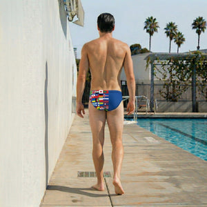 International Royal Blue Custom Men's Swim & Water Polo Brief
