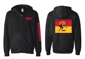 Monte Vista Swim Zip Hoodie with Back art RYTE Sport