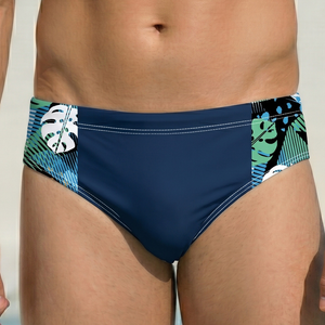 Neon Jungle Navy Men's Swim & Water Polo Brief