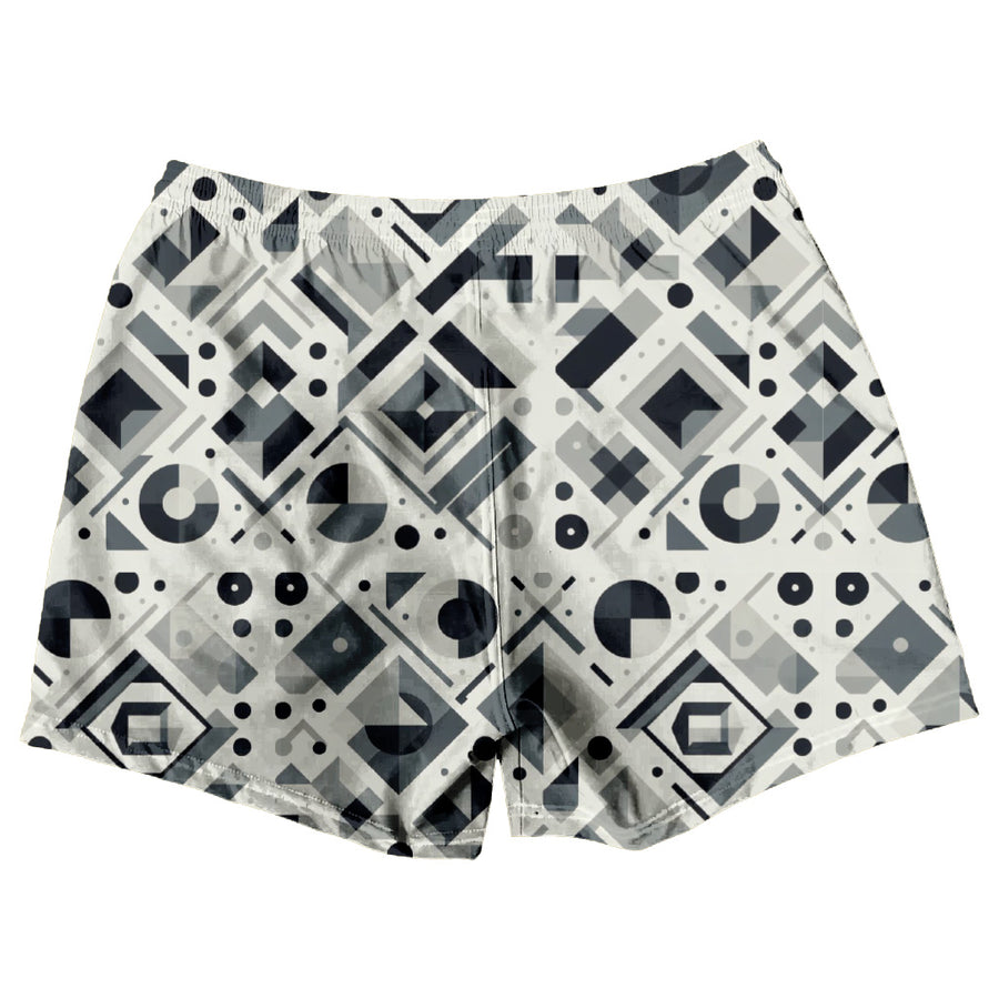 Men's Grey Pattern Swim Shorts RYTE Sport