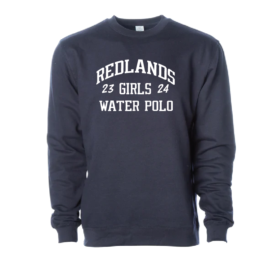 Redlands Girls Water Polo Crewneck - Navy