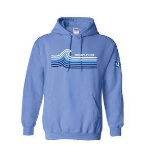 Rocky Point Adult Pullover Hoodie - Light Blue