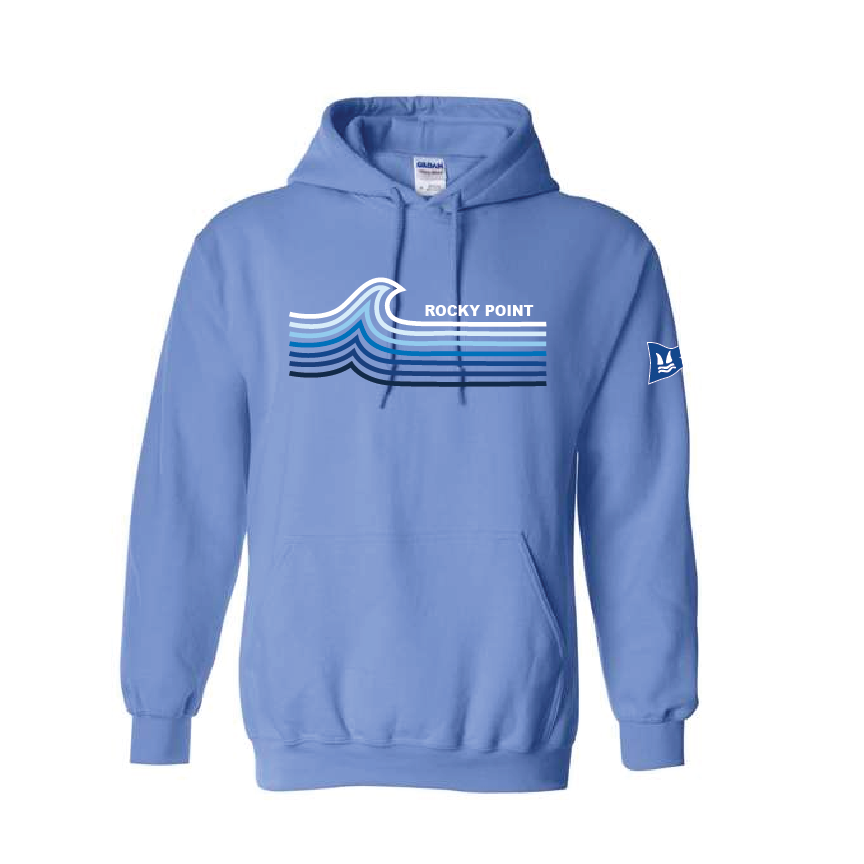 Rocky Point Adult Pullover Hoodie - Light Blue