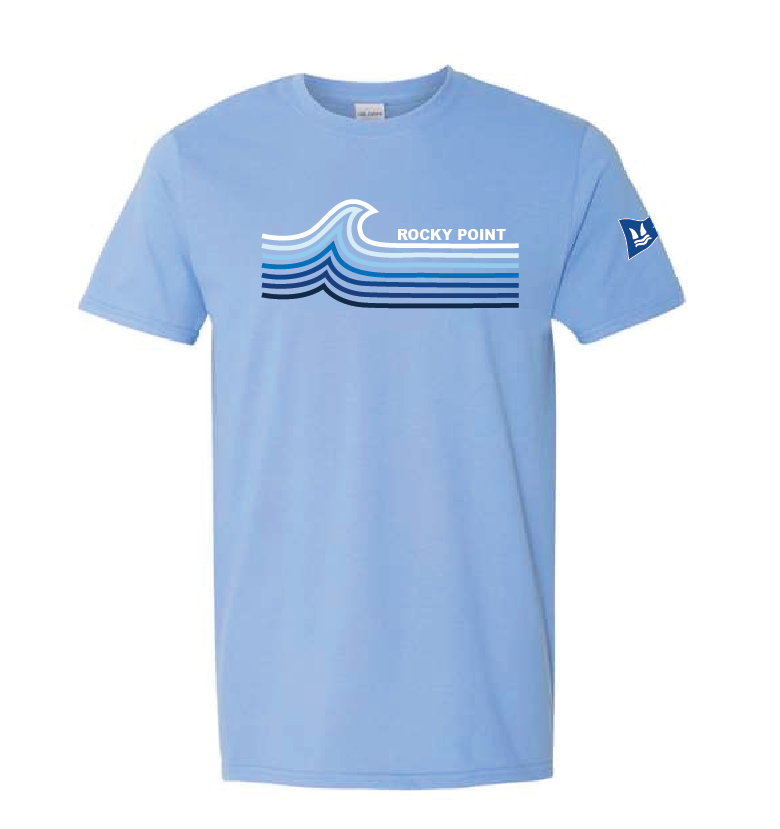 Rocky Point Adult Unisex T-Shirt - Light Blue