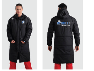 Sanger West  Black Team Parka - Personalized